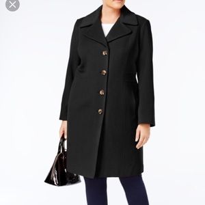 anne klein plus size coats